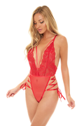 Scarlet Desire Strappy Dantel Bodysuit - LV8600