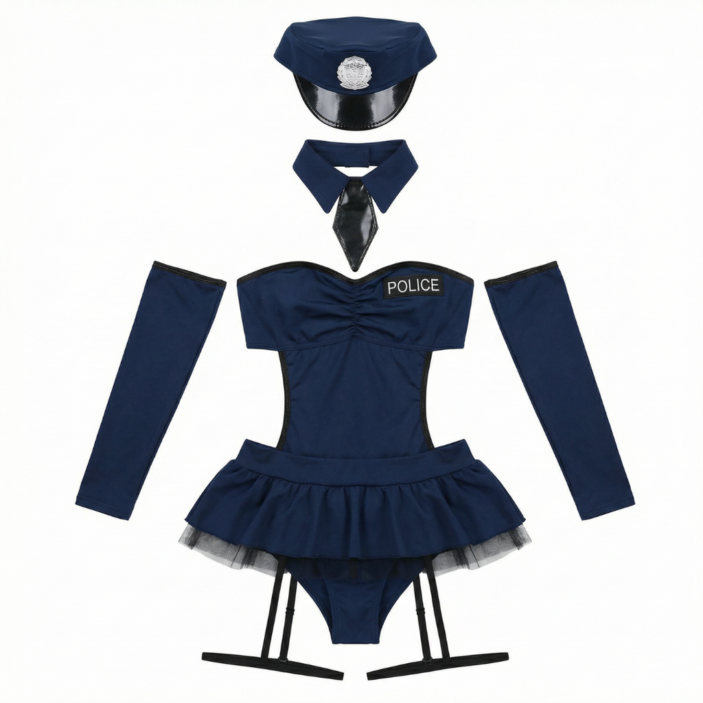 Polis Temalı Fantazi İç Giyim Kostümü