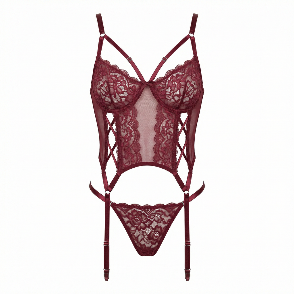 Bordo Jartiyer Bodysuit