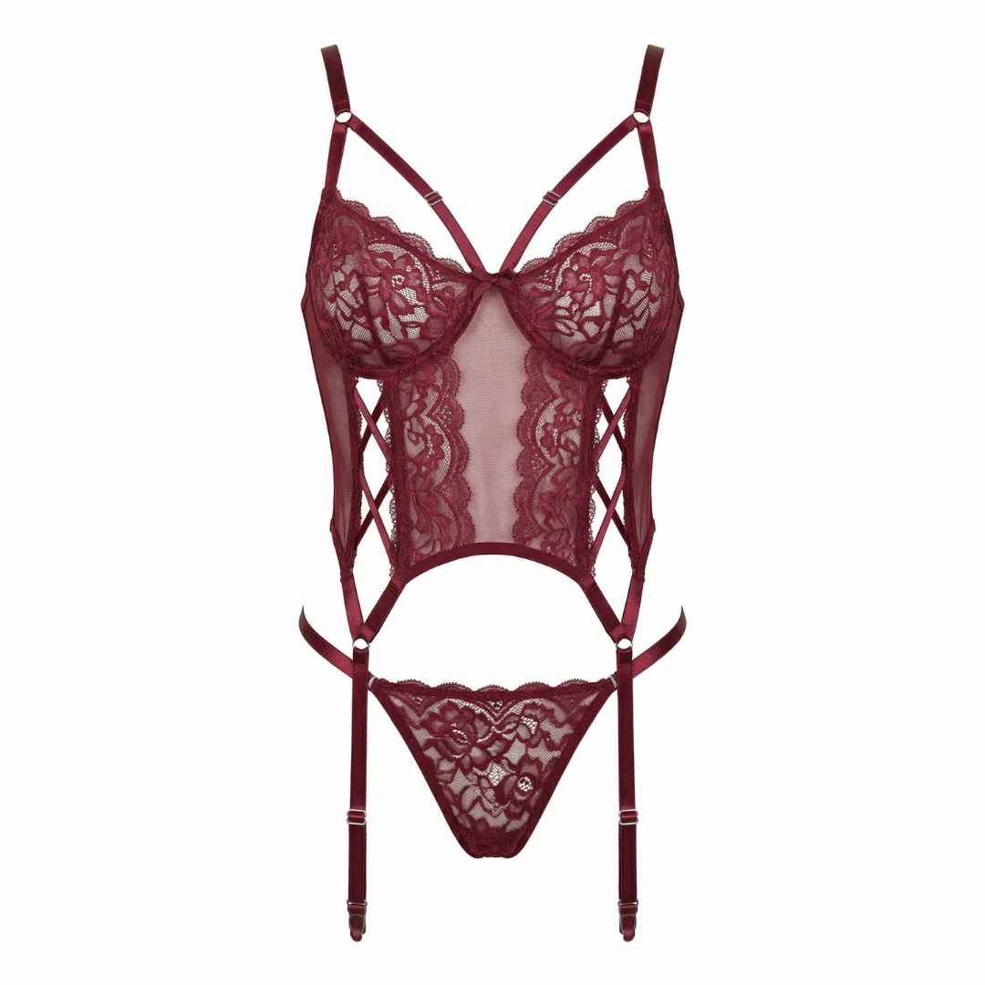 Bordo Jartiyer Bodysuit