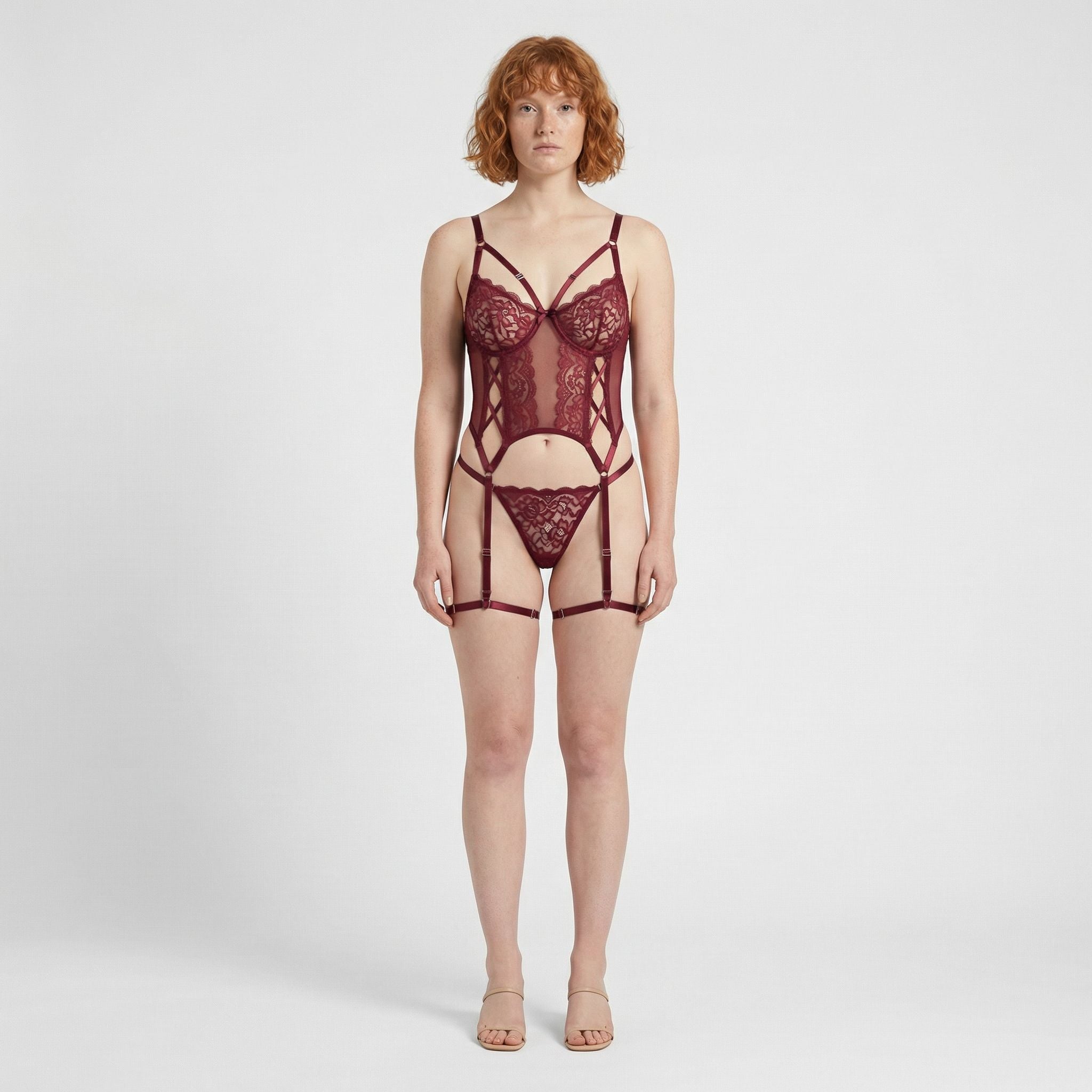 Bordo Jartiyer Bodysuit